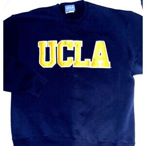 Vintage UCLA Gold Standard UNISEX Size XL Sweater Crew Neck - Made In USA Blue